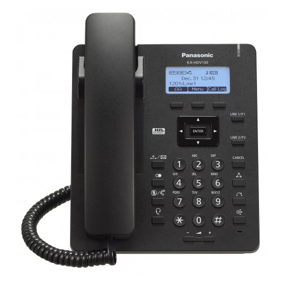 Проводной SIP-телефон Panasonic KX-HDV130RUB