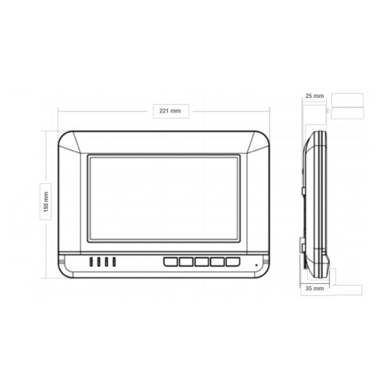IP монитор Пусто TI-2720W