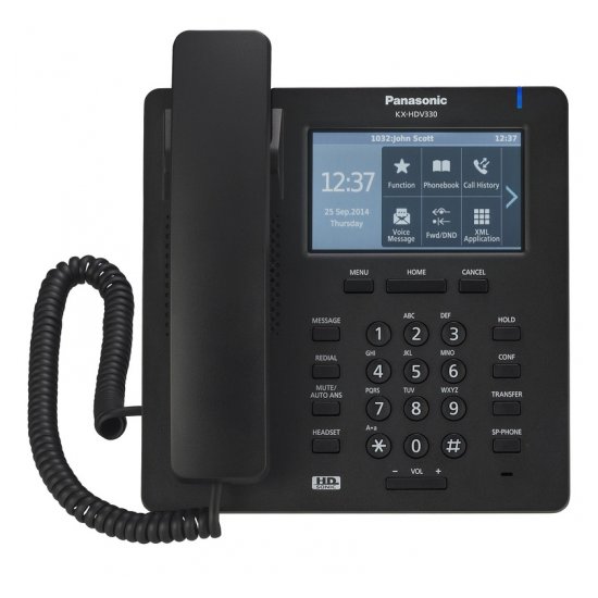 Проводной SIP-телефон Panasonic KX-HDV330RUB
