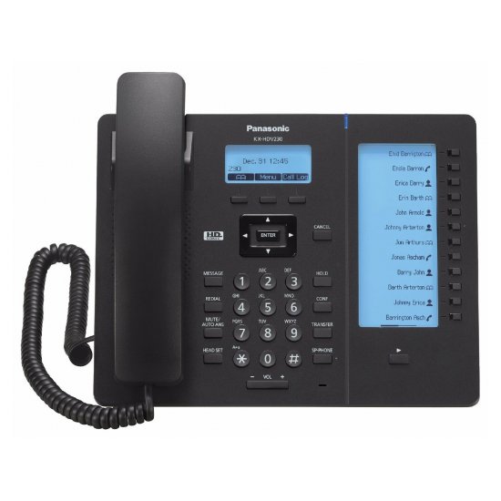 Проводной SIP-телефон Panasonic KX-HDV230RUB