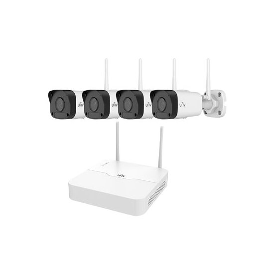 IP Wi-Fi комплек UNV KIT/NVR301-04LS2-W/4*IPC2124LR3-F40W-D