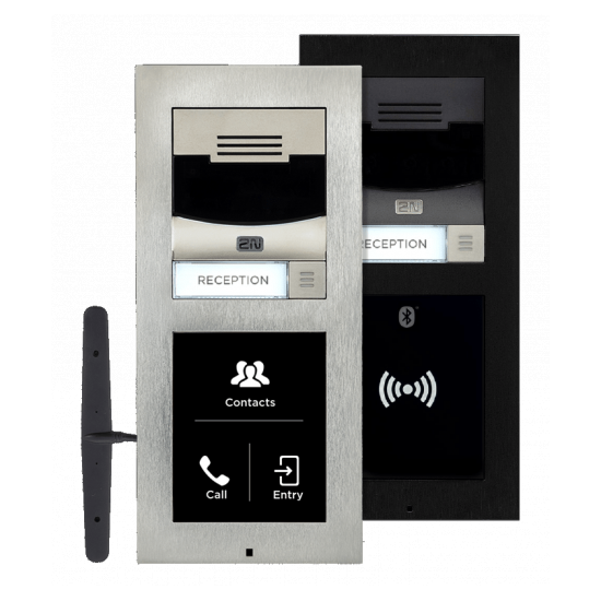 Домофон с камерой и внутренней антенной (черный) 2N LTE Verso