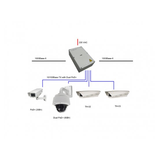 Уличный коммутатор TFortis PSW-2G+