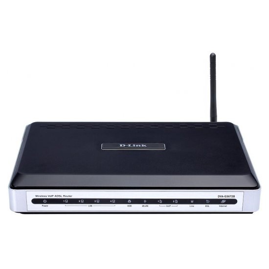 Маршрутизатор беспроводной ADSL2+ D-Link DVA-G3672B/RU/D