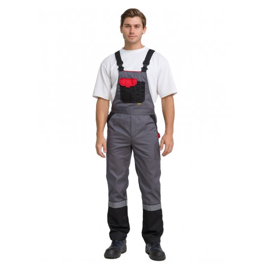 Комплект рабочей спецодежды Pentalab Костюм мужской "ХАЙТЕК" (куртка/полукомбинезон),(р. 52-54/182-188)