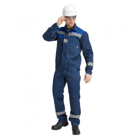 Комплект рабочей спецодежды Pentalab Костюм мужской "ВАСТОРГ" (куртка/полукомбинезон),(р. 48-50/170-176)