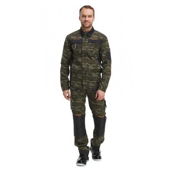 Комплект рабочей спецодежды Pentalab Костюм мужской "ЗИНДЕР" (куртка/брюки) КМФ (р. 48-50/170-176)